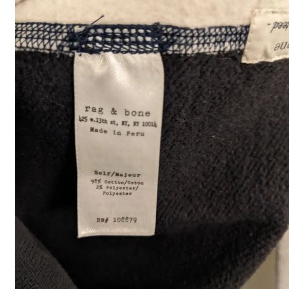 Grey and Navy Raglan Sweatshirt - Picture 3 of 4